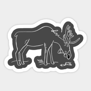 Moose love Sticker